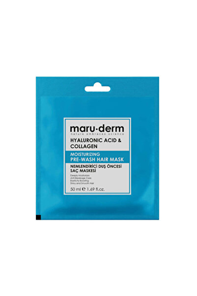 Maru.Derm قناع مرطب للشعر قبل غسله بحمض الهيالورونيك والكولاجين