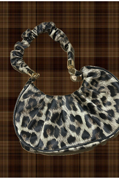 RAMTEC حقيبة يد نسائية من الجلد بنقشة الفهد