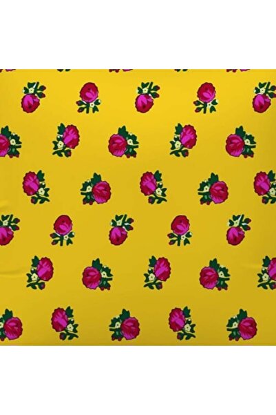 Gerenic Qarqee'an fabric, Shalki Olbitch, yellow, 1 meter