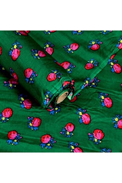 Gerenic Qarqee'an fabric, Shalki Olbitch, dark green, 1 meter