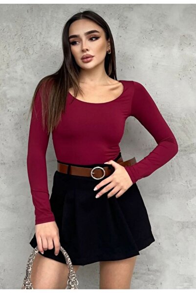 AKKEL BUTİK Oval Neckline Body