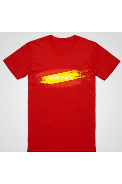 Bestteks GÜZELYALI GÖZTEPE SARI KIRMIZI UNISEX HANORAC ȘI T-SHIRT