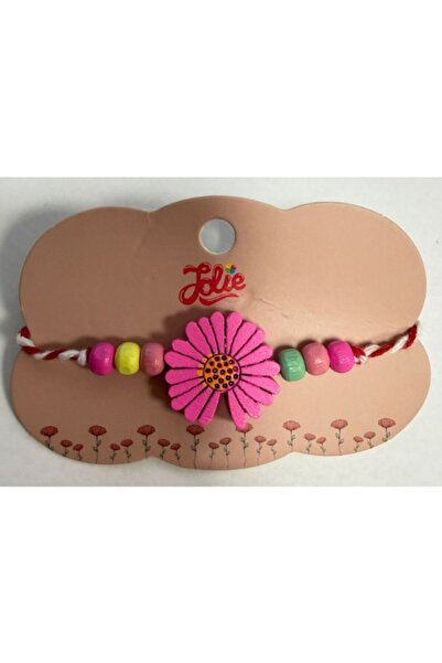 Flippy Martisor Bratara Multicolora pentru Copii, din Lemn si Textil, Model 19