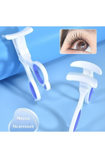 iron candy Borderless Eyelash Curler w/Comb Wide-Angle Separator 3D Lash Lift...
