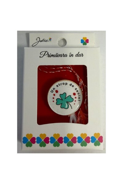 Flippy Martisor Brosa Mica in Cutie, Dimensiune Brosa 2.5-3 cm, Material Meta...