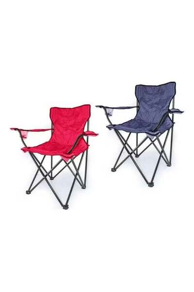 Generic 2-Piece Foldable Camping Chair Set with Bag Assorted