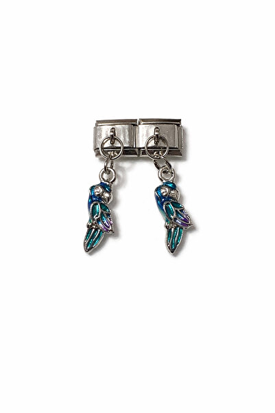 Lovecharm سحر إيطالي مع تمثال الببغاء الأزرق