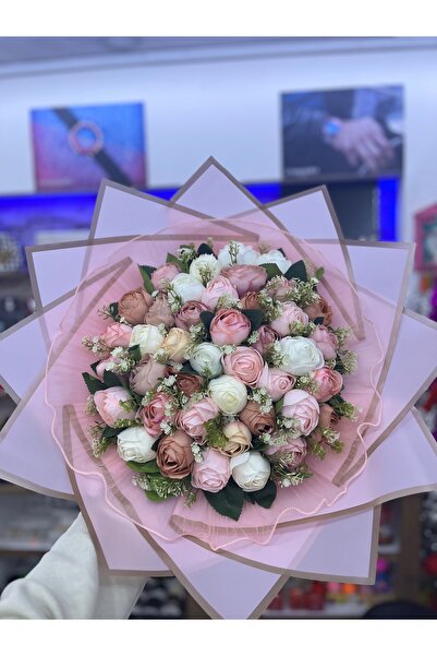 UMAY FLOWERS Şakayık 41 -İsteme buketi-pudra şakayık buketi 41li