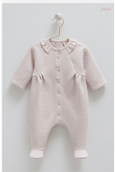 Caramell Quilted Baby Girl Romper