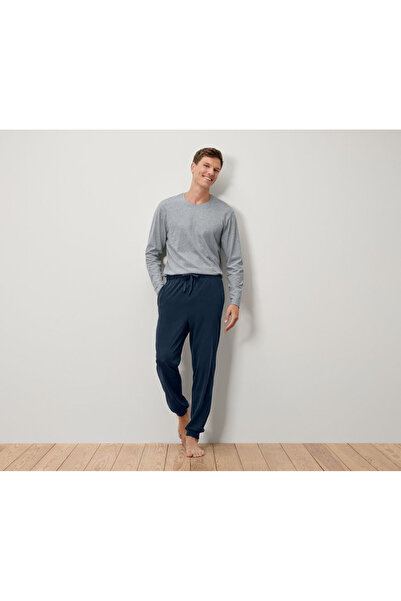 Tchibo Men's Pajamas, Cuffed, Gray