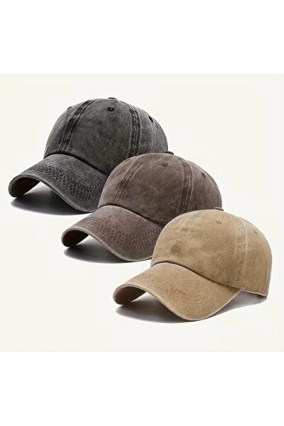 akix Pălărie sportivă unisex, reglabilă pe cap, 3 buc.