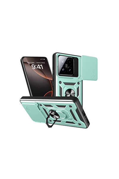 Twin Store حلقة عدسة مي 15 تي من السيليكون - أخضر