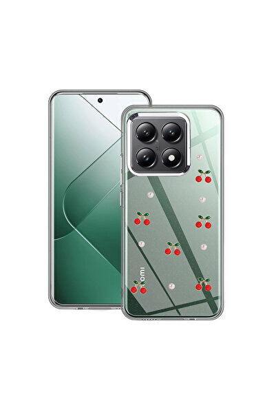 Twin Store غطاء مزخرف بفيونكة لهاتف Mi 14T - نمط 9