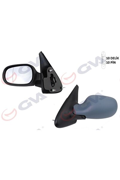 1011111 - DIŞ DİKİZ AYNASI SOL MEGANE 99 ELEKTRİKLİ ISITMALI ASTARLI ASFERİK 5 FİŞ VM-129EHPAL