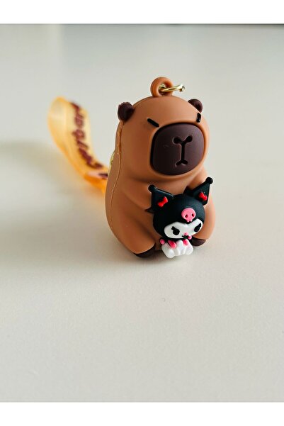KAYLANIN DÜNYASI Capybara Kuromi Figured Keychain – Gift, Birthday Gift,