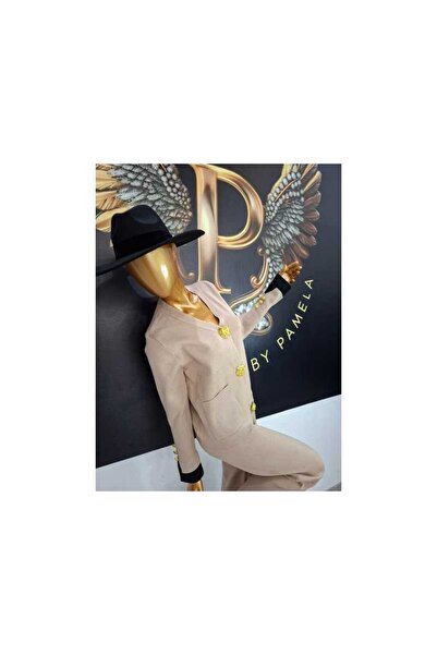 OEM CREAM KNITTED PATRIZIA SUIT - CREAM, S/M