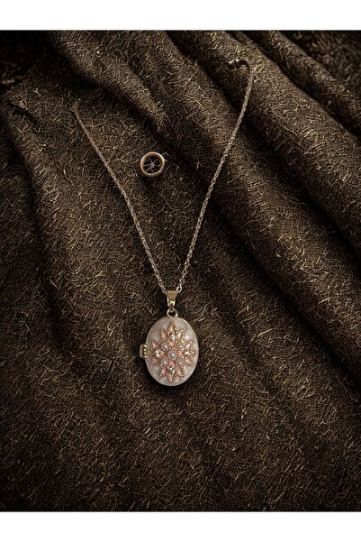 PINARIN TAKI DÜNYASI AKSESUAR قلادة نسائية قابلة للفتح من الفولاذ 316L مع حجر...