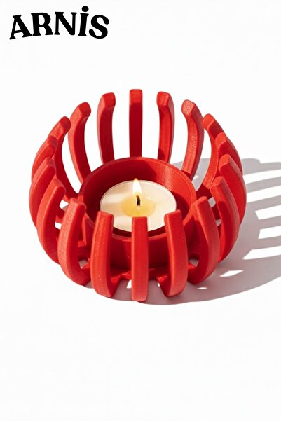 ARNİS Dekoratif Lüx Kafes Mumluk / Mum HEDİYELİ / Modern Mumluk Tealight/ 7 R...