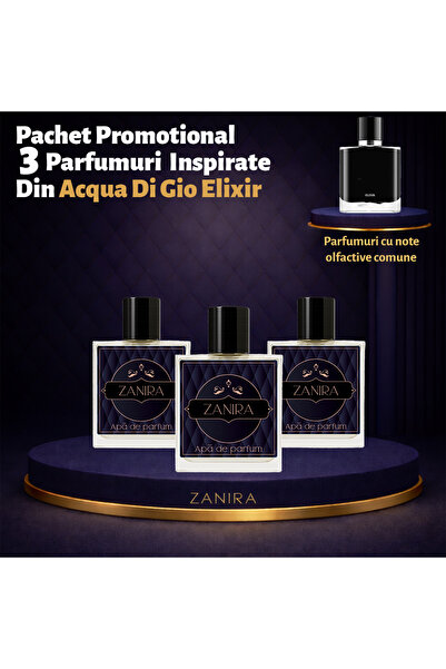 Zanira Set 3 Parfumuri 061 – Inspirat din Acqua Di Gio Elixir