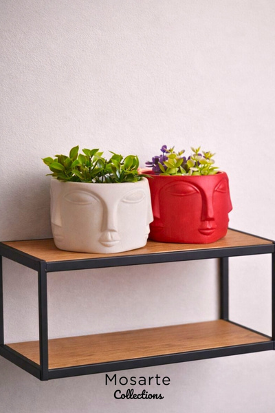 Mosarte تمثال/منحوتة وجه بوذا التجريدي البسيط - قطعة ديكور عصرية، مجموعة من ق...