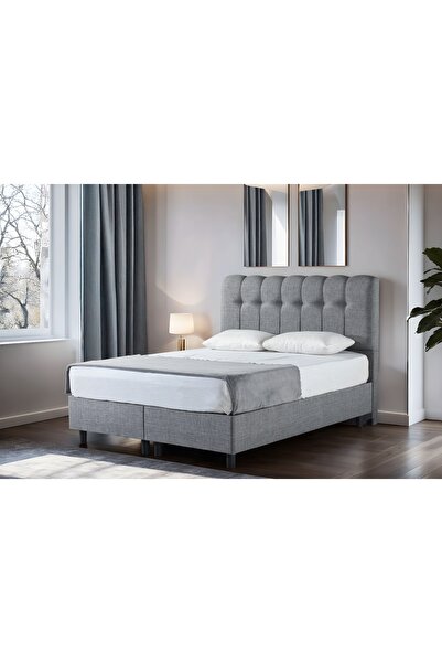 Vivense LUNA FORTE BAZA VE BAŞLIK SETİ, GRİ, 160X200