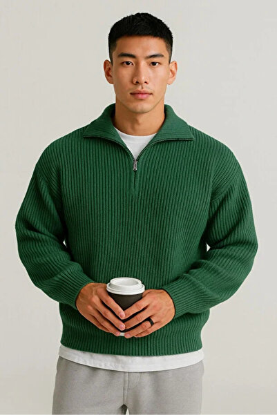 BLACK MODBLACK سترة شتوية سميكة محبوكة للرجال من سيلانيك