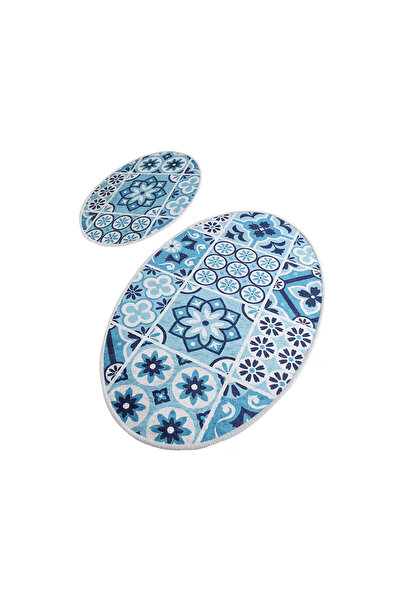 Persera Σετ 2 Covorase baie Seramik, 60 x 100 cm, 50 x 60 cm, αντιδερματικό, ...