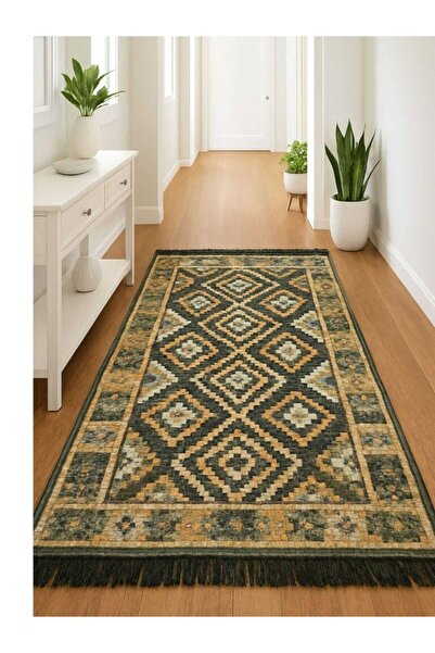 OEM Traditional rug, double-sided, size 80 x 120 cm, brown H&H 404
