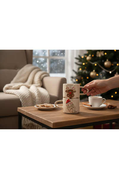Xhoie Ceramics Nordic Glow – Christmas Duo Set of 2