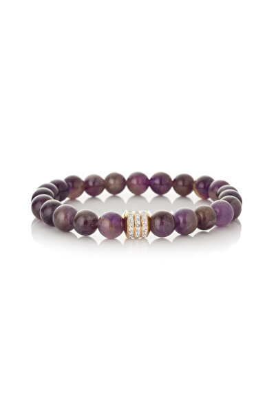 MK tasarım Real Amethyst Stone Bracelet Mkt.1.101.8