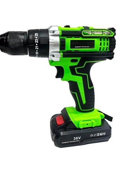 Generic مثقاب صدمي لاسلكي BOSS NEO POWER مزود ببطاريتين 2.0 أمبير/ساعة 36 فولت