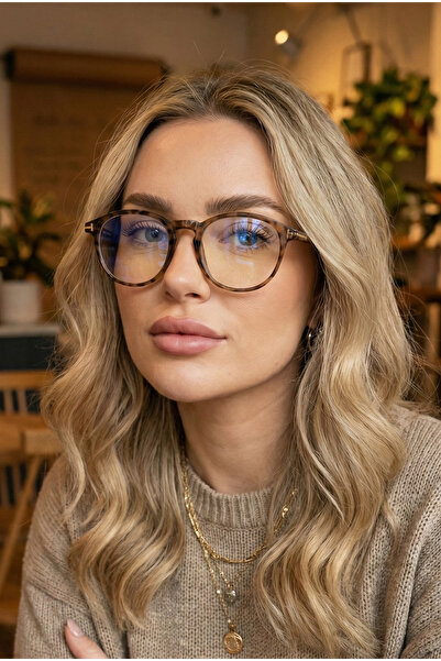 TARSS نظارات بروكلين ذات الشاشة الدائرية المزودة بفلتر الضوء الأزرق