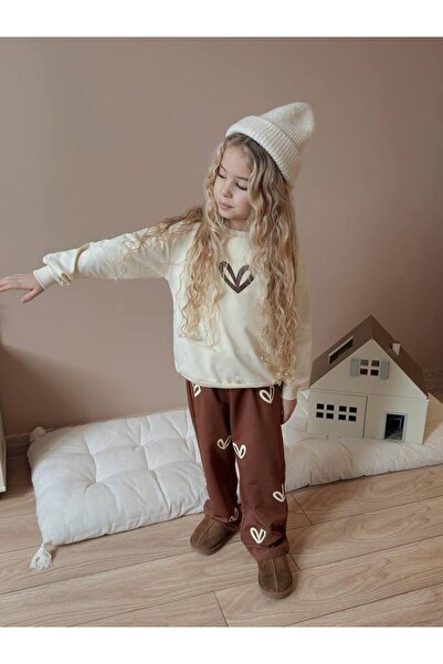 MİLAYS LİFE HOME COLLECTİON Κοριτσίστικο σετ χειμερινής φόρμας 3 κλωστών 100%...