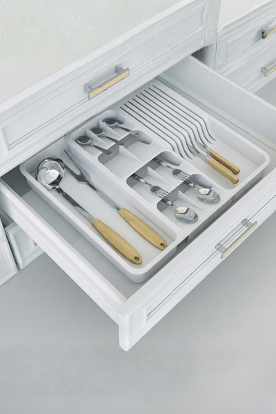 Vivenda Expandable Cutlery Holder & Knife Holder Set – Adjustable Cutlery Hol...