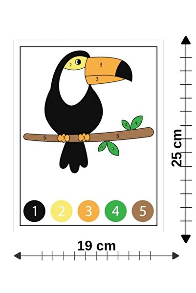 Mu Art Ahşap 10 قطع من الرسم الخشبي بالأرقام رقم 41، نشاط فني للمدرسة، مقاس 2...