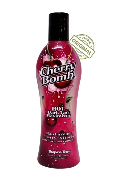 Cherry Bomb Hot Dark Tan Maximizer Skin Firming Cherry Extracts And Color Burst Complex