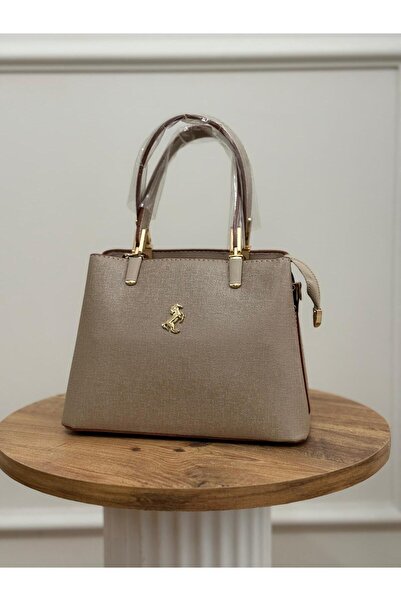 ÖZAR STORE Miami Polo Clup Şık Tasarım Vizon El ve Omuz Çantası