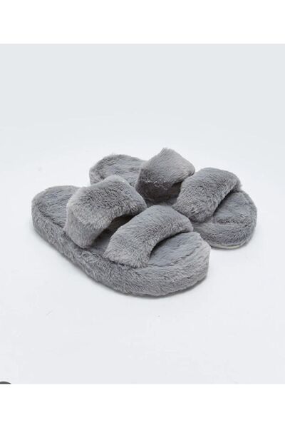 YONCA OUTLET Women's Plush House Slippers |   Soft Sole, Non-Slip, Winter Warm House Slippers