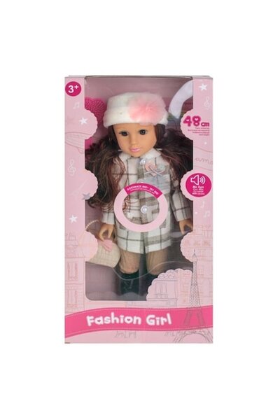 ELITECOMMERCEMARKET 48 cm Singing Doll with Coat and Hat – Interactive Toy fo...