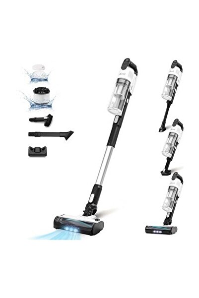 Levoit 4'ü 1 Arada Akülü Elektrikli Süpürge, Evcil Hayvan Tüyü Başlıklı, Hepa...