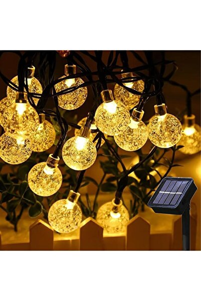 The Bros أضواء سلسلة تعمل بالطاقة الشمسية - 32 متر، 300 مصباح، أضواء كروية زخ...