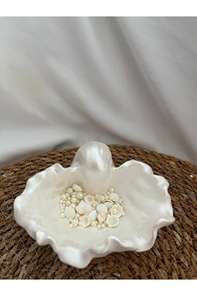 Evremly Home Dekoratif Çok Amaçlı İstiridye Tabak,Takı Tabağı,Organizer