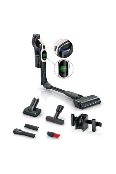 Bosch Yeni Üstün Performanslı Premium Şarjlı Dikey Süpürge 220m2 | TurboSpinMotor Teknolojisi | 10 Y