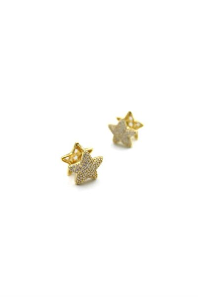 toyigoo Jewelled Star Earrings - Gold