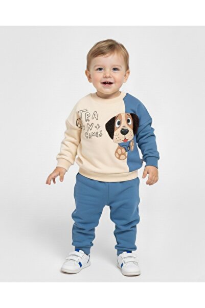 Egelite Băiat de tranziție ani, set de trening cu detalii câine pentru 2-3-4-5 ani