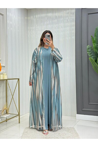 Modam Bella فستان دانتيل مزدوج مقاس كبير