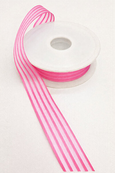 Massaltay شريط هيلتون 2 متر - شريط أورجانزا مخطط - إكسسوار لتزيين حفلات الزفا...