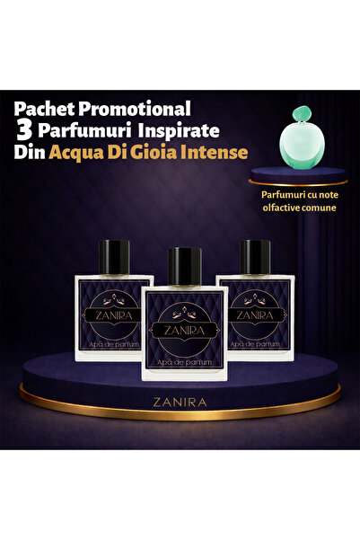 Zanira Set Promoțional 3 Parfumuri 169 – Inspirat din Acqua Di Gioia Intense