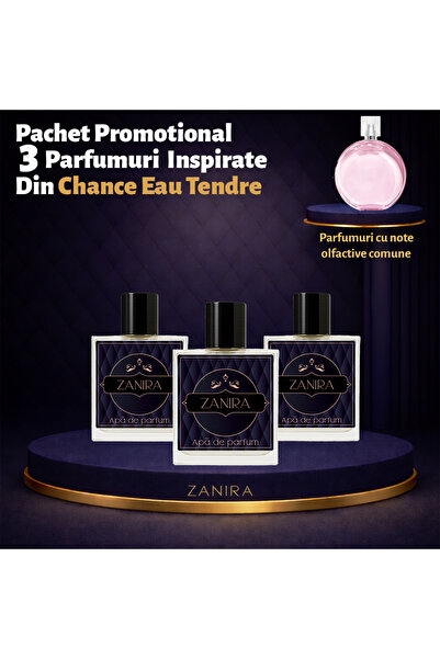 Zanira Promotional Set of 3 Perfumes 101 – Inspired by Chance Eau Tendre