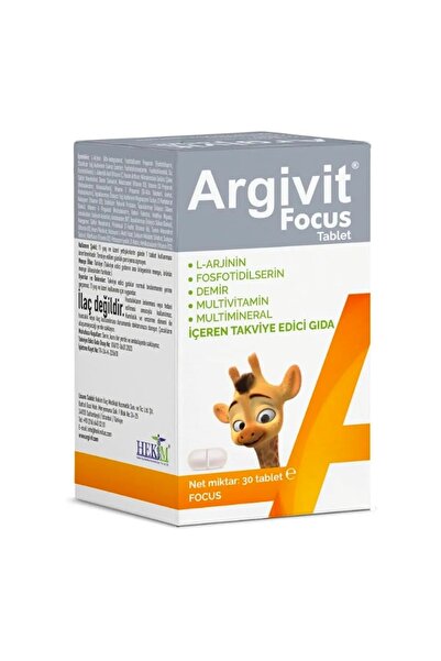 Hairbef Argivit Focus Food Supplement 30 Tablets